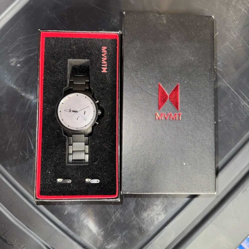 MVMT Black and Silver Men's Watch